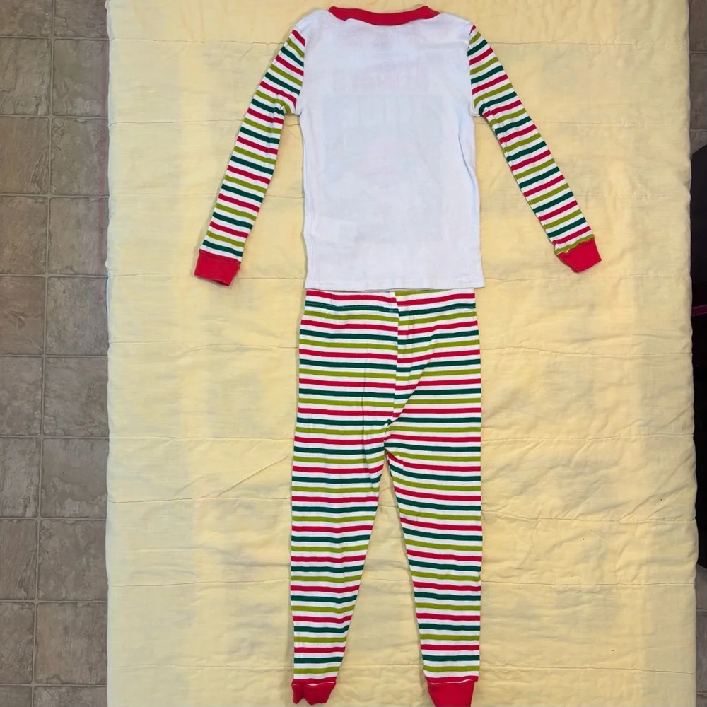 Kids PJ Bundle, 4T, Grinch Stripe Pajama Set & Fall PJs & Pumpkins Red Truck Set - Picture 10 of 16